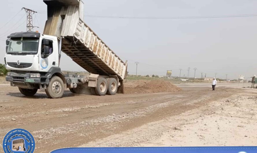 إطلاق حملة لترميم وإعادة تأهيل عدد من الطرق المتضررة في منطقتي حزيمة والمزارع