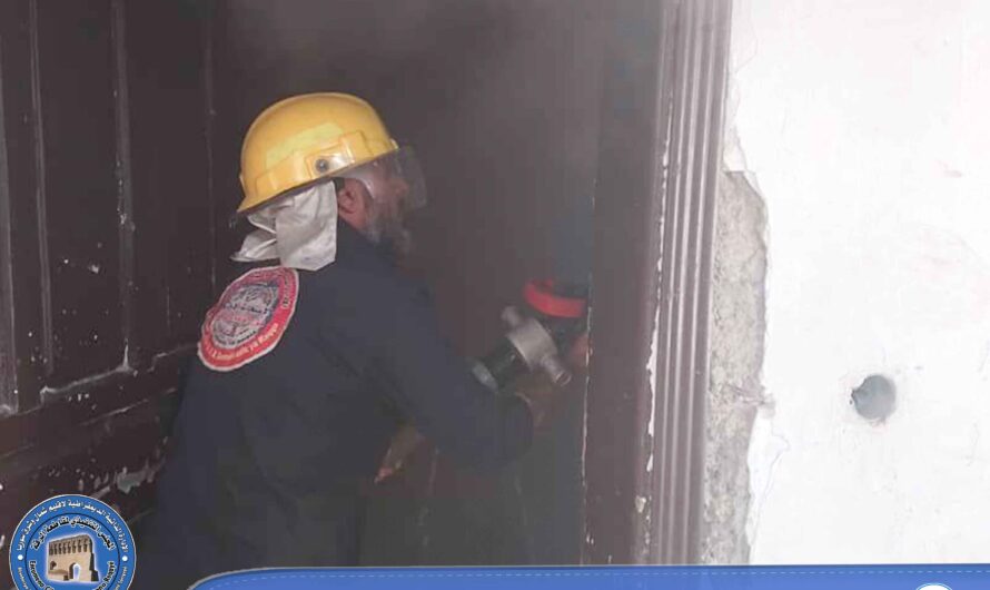 إخماد حريق نشب في أحد المنازل جنوب حديقة البستان