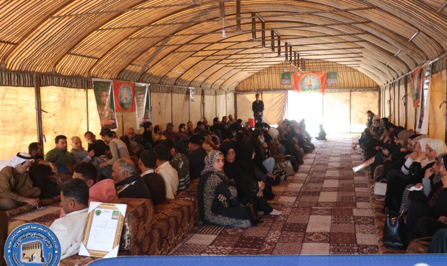 تأدية واجب العزاء لذوي الشهيد حسين علي حمد