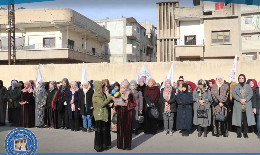 مجلس تجمع نساء زنوبيا يدلي ببيان إلى الرأي العام
