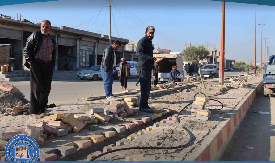 استمرار العمل ضمن مشروع تأهيل منصف كورنيش المشلب