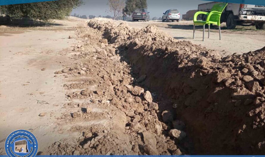 وحدة مياه الكسرات تنجز سلسلة أعمال تأهيل وإصلاح شبكات المياه في المنطقة