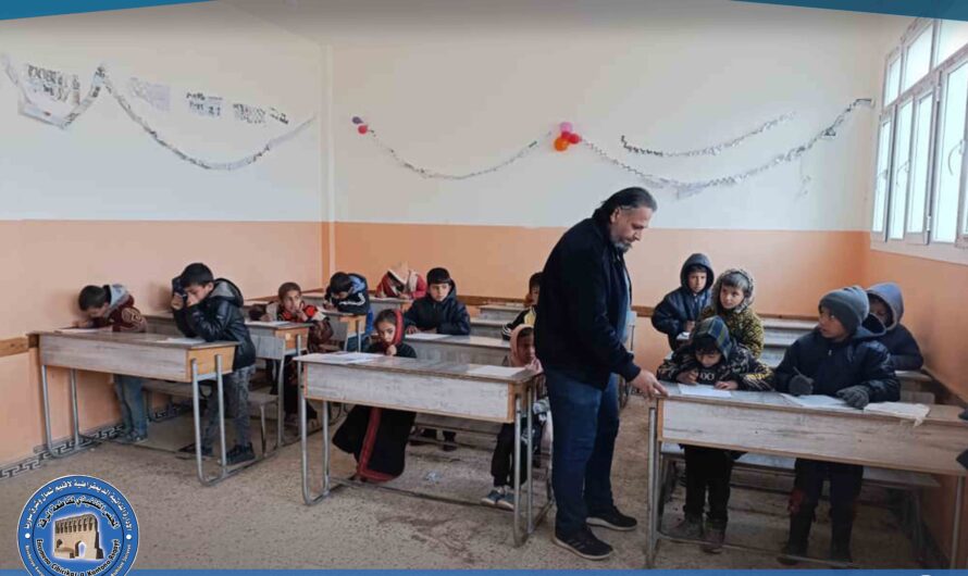 مكتب إدارة مدارس القحطانية يتابع سير الاختبارات في مدارس المنطقة