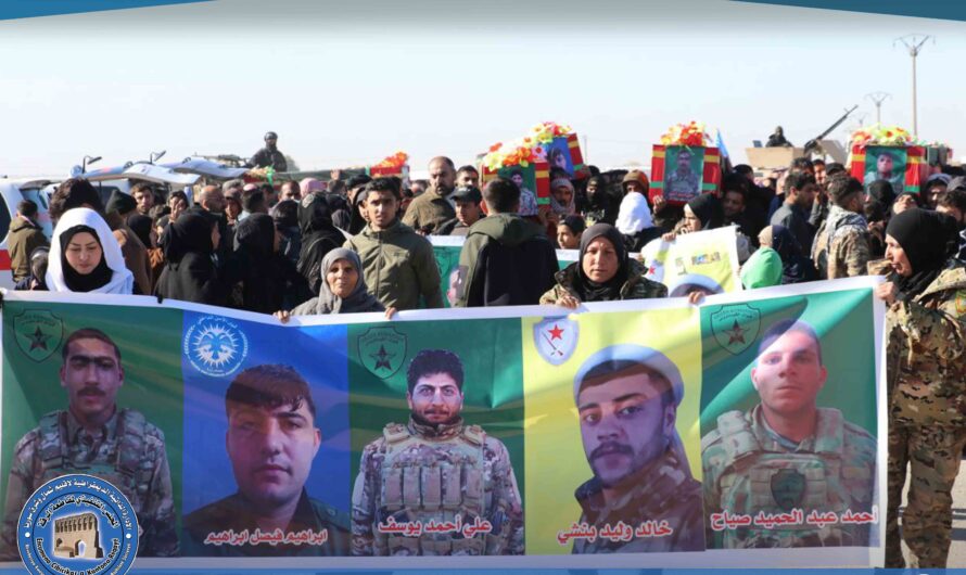 تشييع جثامين 6 شهداء إلى مثواهم الأخير في مزار الشهداء بقرية الحكومية