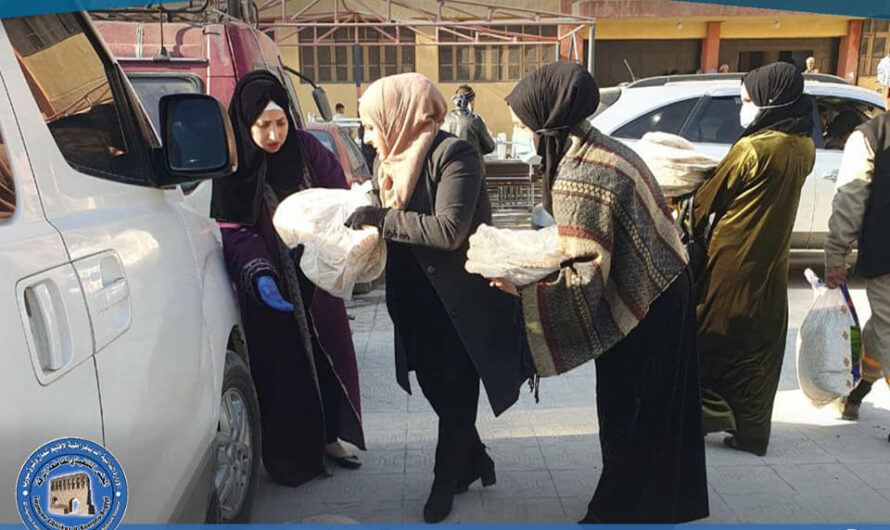 جانب من المساعدات المقدمة لمهـ.ـجري عفرين والشهباء