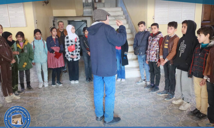 محاضرة توعوية عن أهمية المواقع الأثرية لطلاب مدرسة حطين