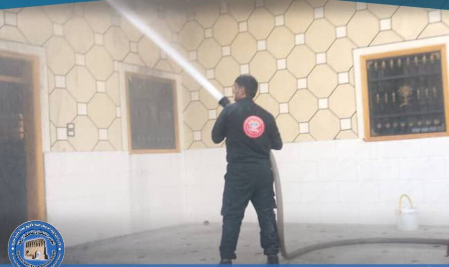 إخماد حريق نشب في أحد منازل منطقة الكرامة بالريف الشرقي للمدينة