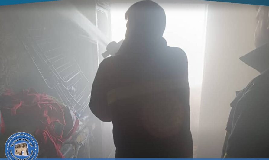 إخماد حريق نشب في أحد المنازل شمال الملعب البلدي