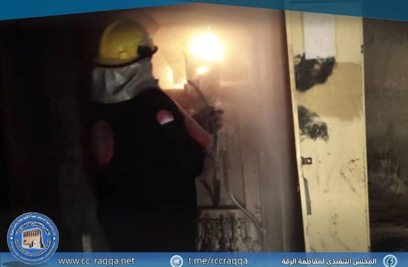 إخماد حريق نشب في محولة كهربائية بمنطقة مفرق الجزرة