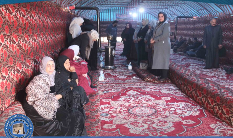 تأدية واجب التعزية لذوي شهداء أمس