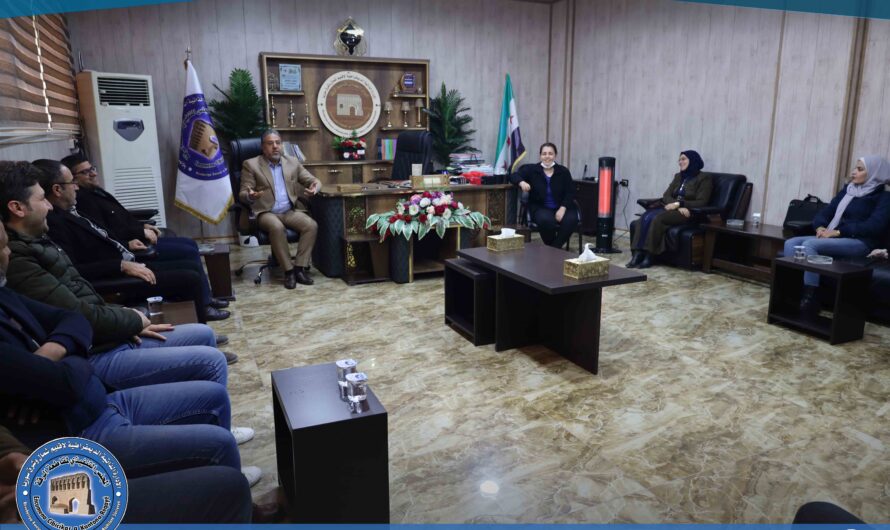 زيارة وفد من منسقية جامعات شمال وشرق سوريا وجامعة الشرق إلى المجلس التنفيذي بالرقة