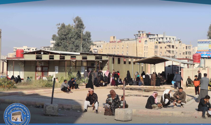 جانب من الخدمات المقدمة من قبل المشفى الوطني ضمن خلية الأزمة