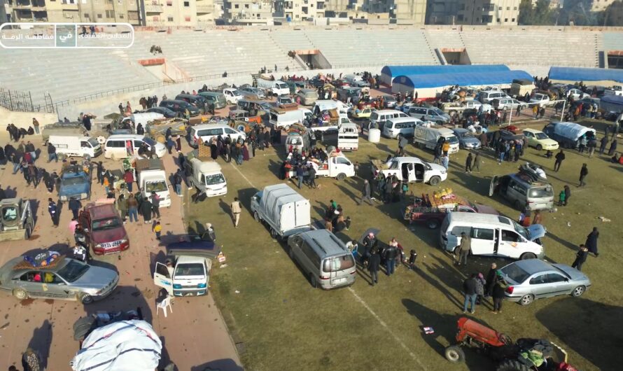 المجلس التنفيذي لمقاطعة الرقة يستقبل قوافل المهجرين من مناطق عفرين والشهباء