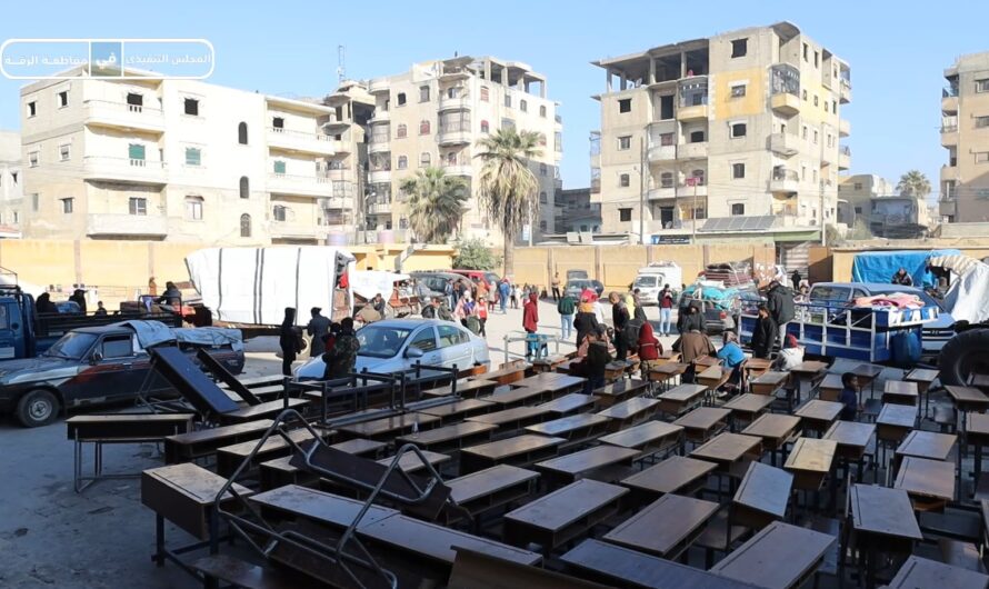 هيئة التربية والتعليم جهزت مراكز إيواء للمهجرين وعلقت الدوام المؤقت في مدارس المدينة