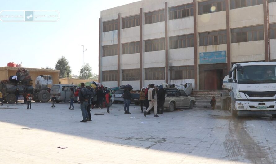 خلية الأزمة تواصل تقديم المساعدات الإنسانية للمهجرين من حلب