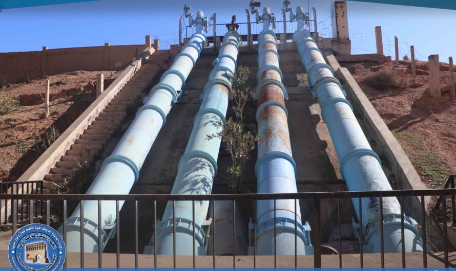 محطة ضخ جروة تخضع لأعمال صيانة لضمان استمرارية ري الأراضي الزراعية