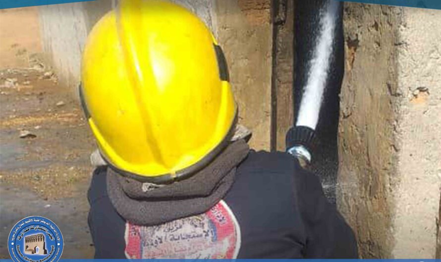 إخماد حريق نشب في أحد المنازل بمزرعة حطين