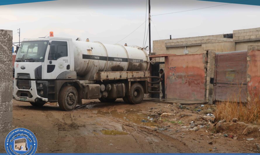 الاستجابة لشكاوى الصرف الصحي في عدة أحياء ضمن المدينة