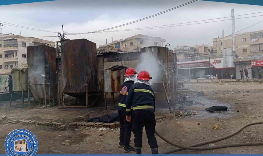 إخماد حريق نشب في مولدة أمبيرات بحي الثكنة