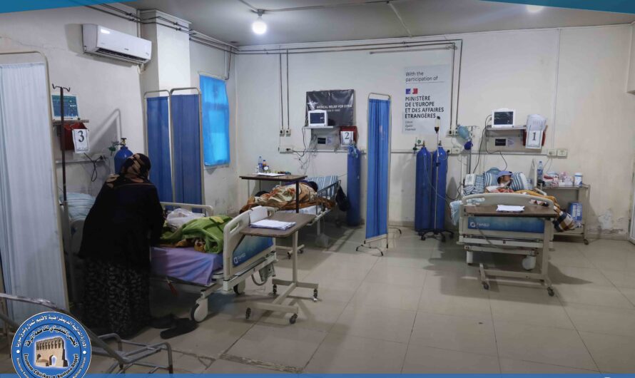 قسم العناية المشددة في مشفى الرقة الوطني يواصل تقديم خدماته المجانية على مدار الساعة