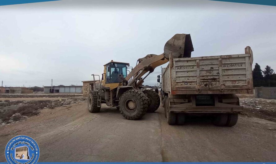 بلدية الشعب بالمزارع تواصل ترحيل المكبات العشوائية للحفاظ على النظافة العامة