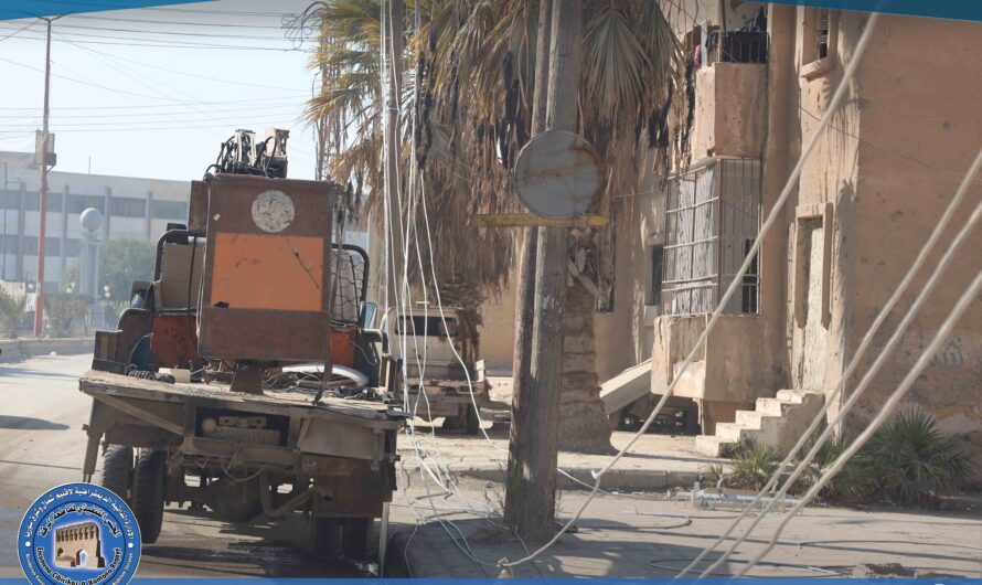 هيئة الطاقة تواصل جهودها لاستكمال مشروع تغذية مركز جمعية الحوض بالكهرباء