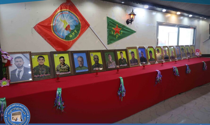 مجلس عوائل الشهداء في الرقة ينظم استذكاراً لشهداء الأشهر الماضية