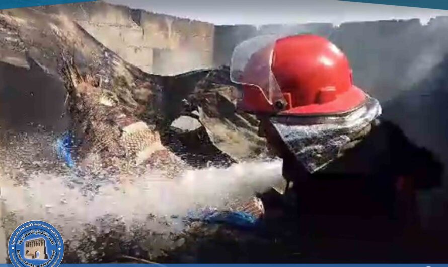 إخماد حريق في منزل بمنطقة المشلب دون إصابات