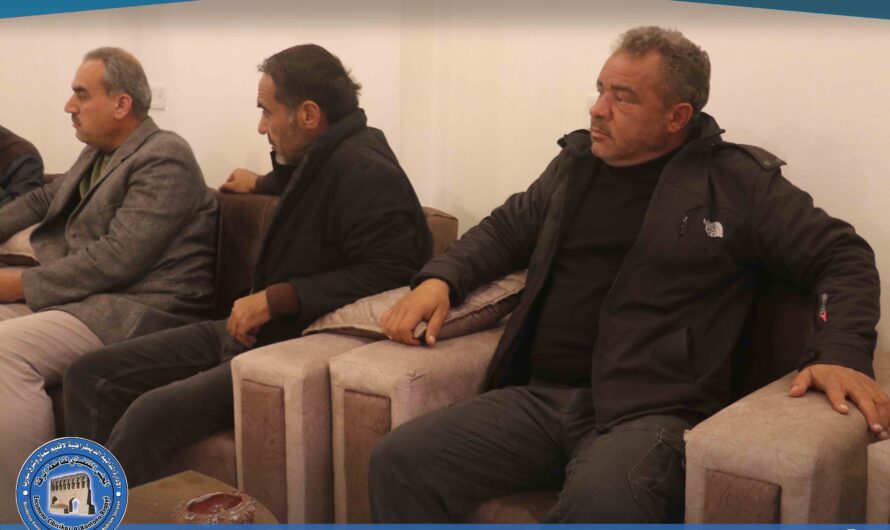 اجتماع شهري لمكتب الري لمناقشة التحديات والسبل لتحسين العمل