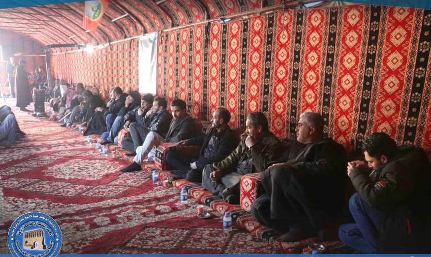 تأدية واجب العزاء لذوي الشهيد بشار خليف الصياح