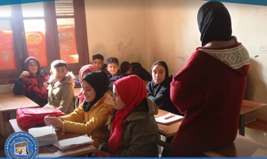 تنظيم مجموعة من الأنشطة التوعوية لطلاب مدرسة ميسلون الإعدادية