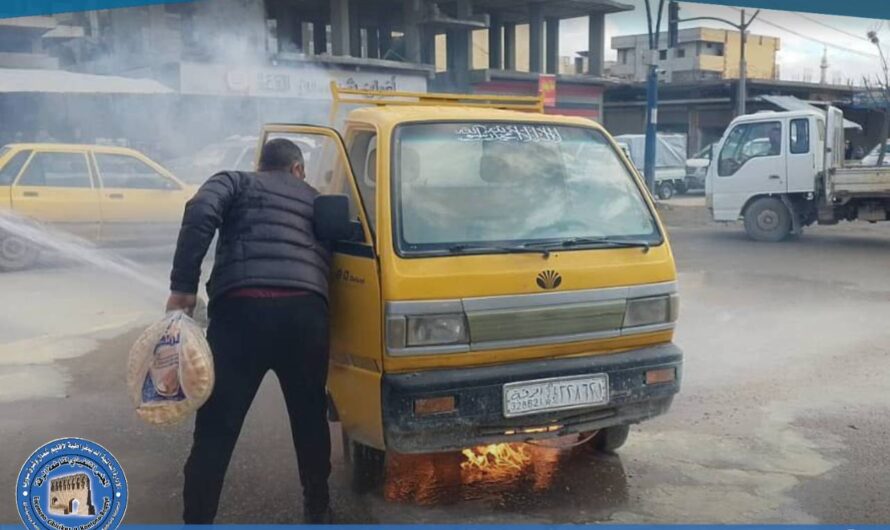 فرق الإطفاء في الرقة تخمد ثلاثة حرائق دون إصابات بشرية