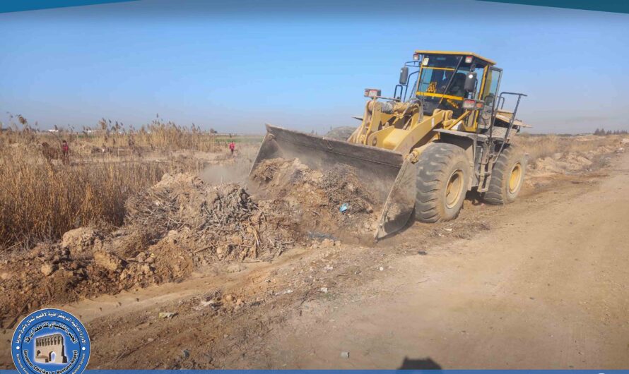 استمرار أعمال ترميم الطرق في مزرعة القحطانية لليوم الثالث على التوالي