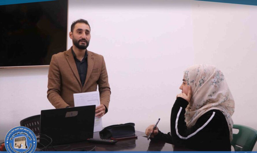 اختبار نظري لمتدربي دورة مهارات الحاسوب بمقاطعة الرقة