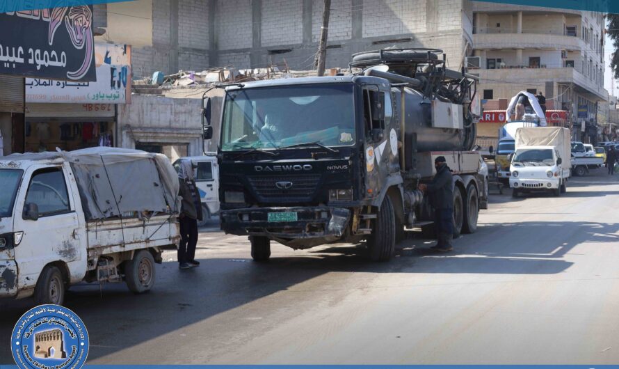 جانب من الخدمات المقدمة من قبل قسم الصرف الصحي