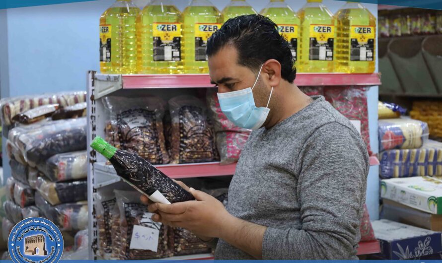 إجراء جولة رقابية على المحال التجارية في شارع القطار