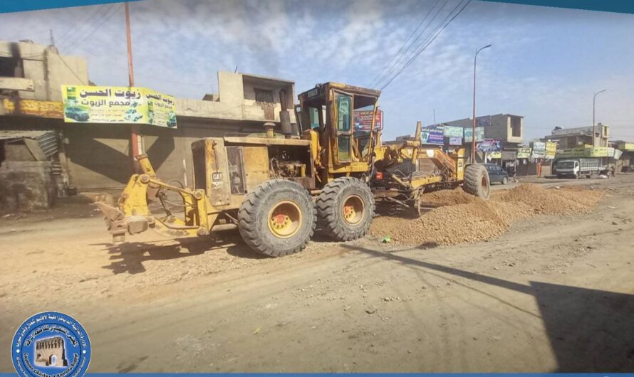 يوم عمل تطوعي لتنظيف وتأهيل شوارع المنطقة الصناعية في الرقة