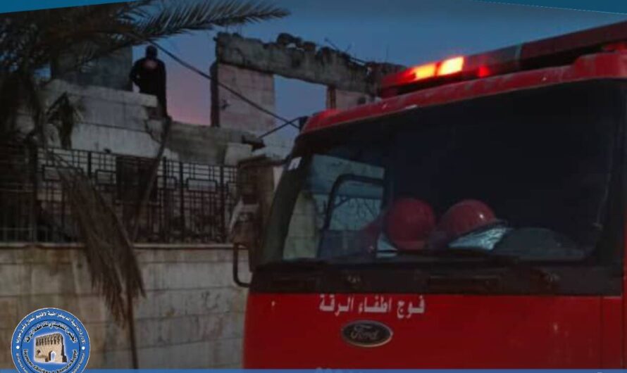 فريق الاستجابة الأولية يخمد حريقًا في برج البريد بجانب الساعة