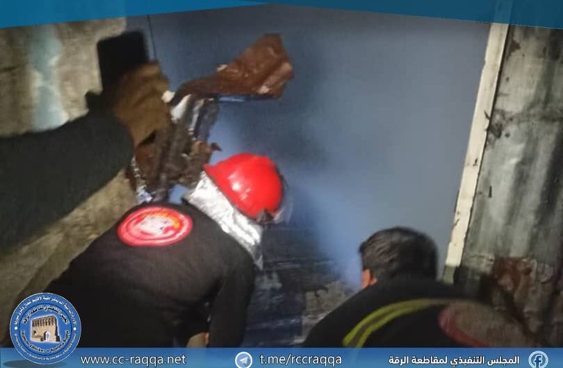 إخماد حريق نشب في أحد المنازل بجانب حديقة البستان