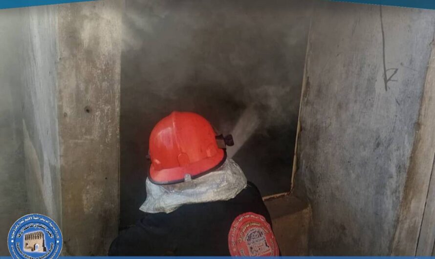 فريق الاستجابة الأولية يخمد حريقاً نشب في منزل شمالي السكة دون إصابات