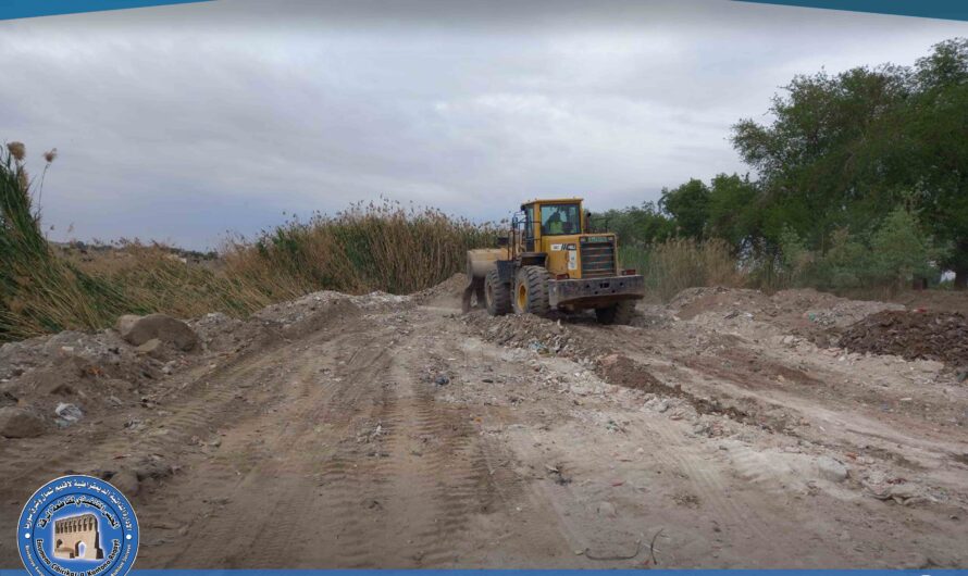 بلدية الشعب بالرقة توسّع سرير النهر لتحسين البيئة وتخفيف الازدحام