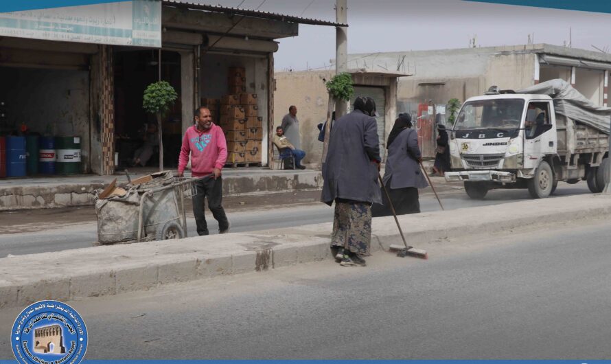 بلدية الشعب تواصل حملات النظافة لتحسين البيئة الحضرية في الرقة