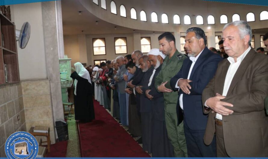 تأدية صلاة عيد الفطر في مسجد أبي هريرة