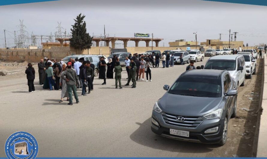 أهالي الرقة والطبقة ودير الزور يتوجهون للمناوبة على سد تشرين لحمايته