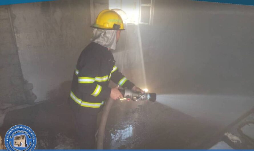 إخماد حريق في قرية الخاتونية دون إصابات بشرية