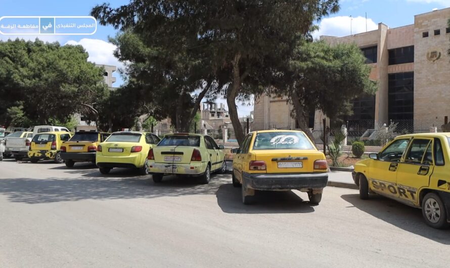 بلدية الشعب في الرقة تبدأ بتجديد بطاقات مخصصات التكاسي العمومي