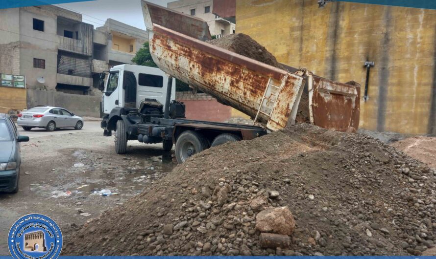الخدمات الفنية تواصل جهودها لتحسين البنية التحتية وخدمات الصرف الصحي