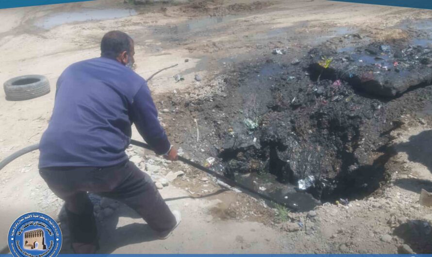 بلدية الشعب في المزارع تستجيب لشكوى أهالي الخاتونية وتباشر أعمال صيانة الصرف الصحي