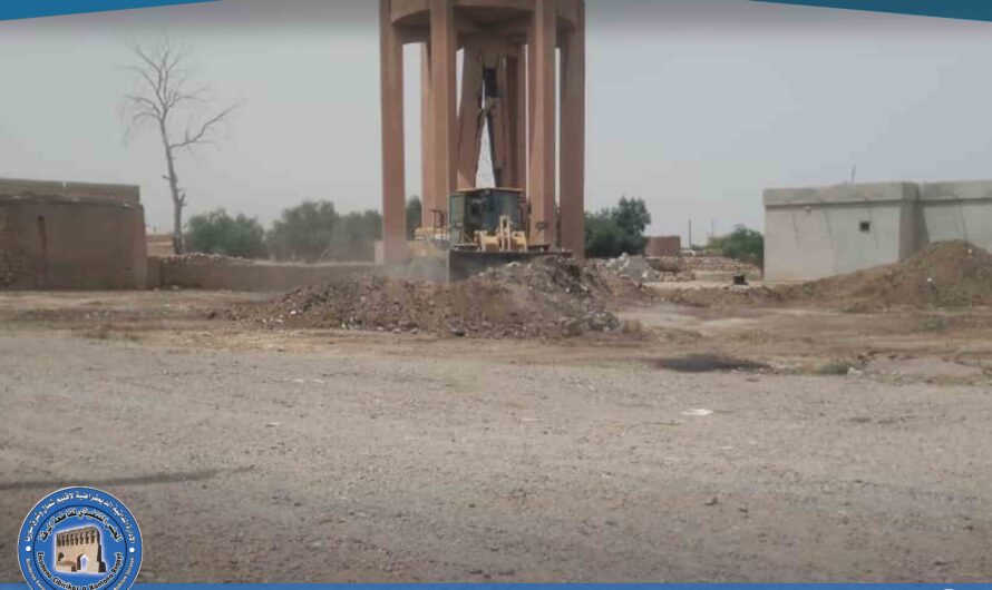 قسم الخدمات ينفذ أعمال تنظيف في خس عجيل تمهيداً لمشروع إيصال المياه