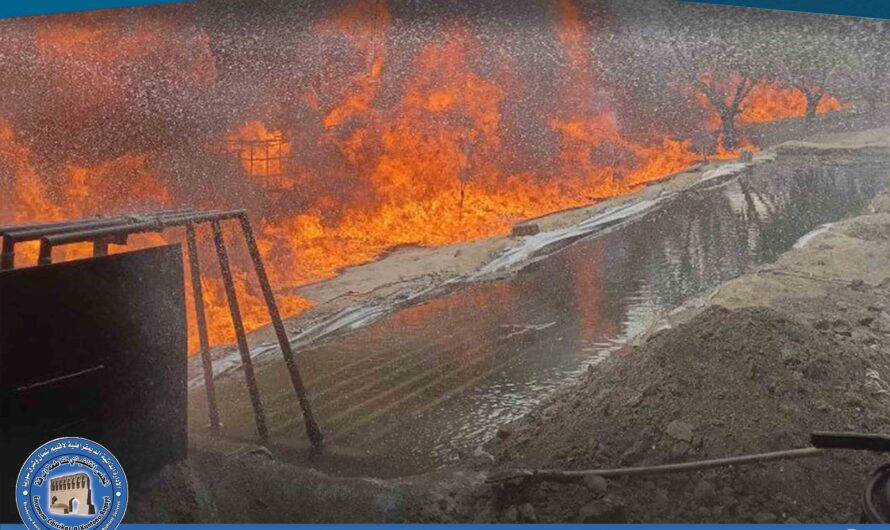 إخماد حريق في صهريج فيول وخزانات بنزين بمنطقة الحصيوة